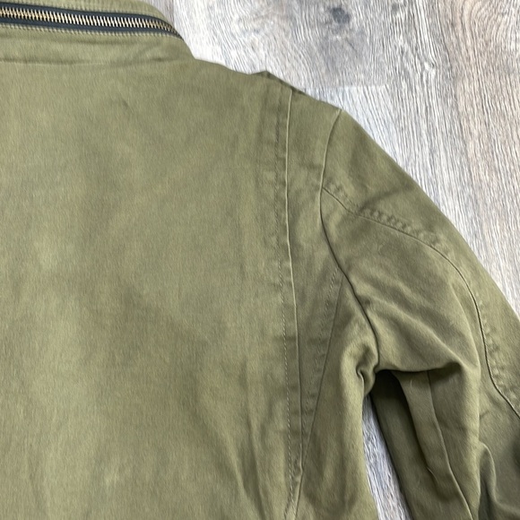 Celebrity Pink Olive Green Utility Jacket with Rhinestone Pockets, size medium - Picture 12 of 14